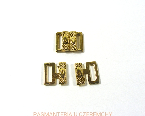 zapięcie metalowe 14 mm - kolor złoty