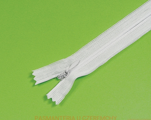 zamek 18 cm jasnoszary nierozdzielczy kryty