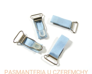 żabka do zapinania pończoch niebieska /żabki do pasa do pończoch/  