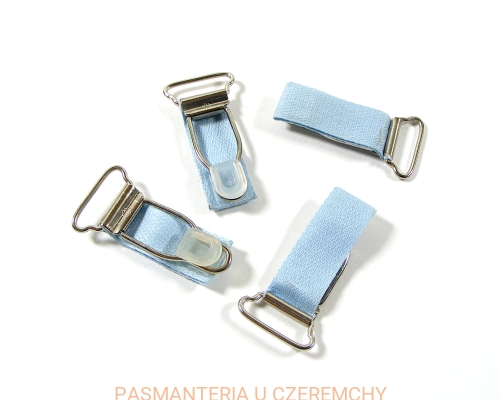 żabka do zapinania pończoch niebieska