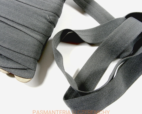 guma łamana 21 mm ciemnoszara matowa