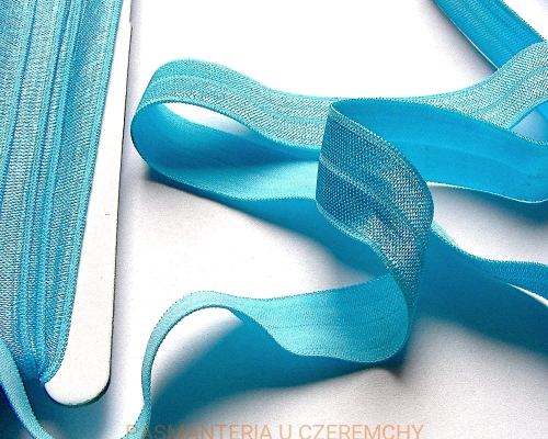 guma łamana 16 mm niebieska (lamówka elastyczna, lamówka gumowa)