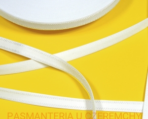 guma ramiączkowa 12 mm biała