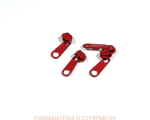 suwak zamkowy 5 mm czerwony