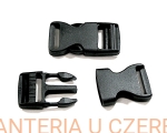 klamra plastikowa "trójząb" czarna 25 mm