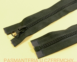 zamek 75 cm khaki rozdzielczy kostka rozm.5 /zielony/