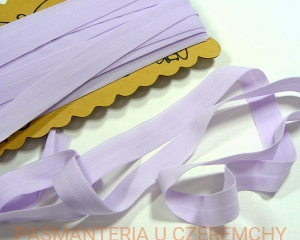 guma łamana 21 mm jasnofioletowa matowa - opak. 20 m /lamówka elastyczna, lamówka gumowa fioletowa, lila/