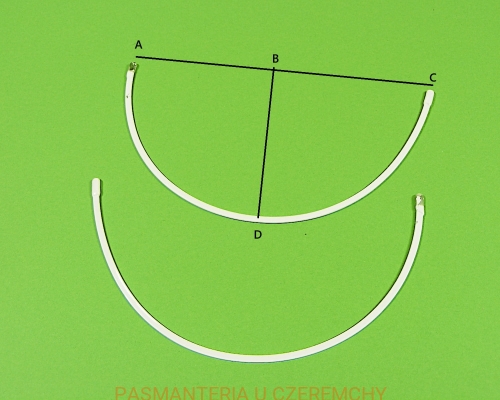 fiszbiny do biustonosza 17,5 cm/75 - 1 para