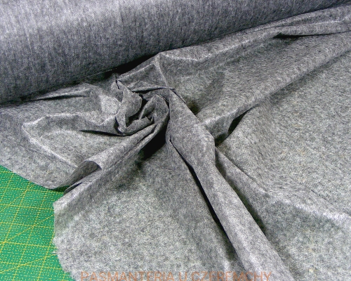 wkład nietkany z klejem szary - włóknina 38 g/m2