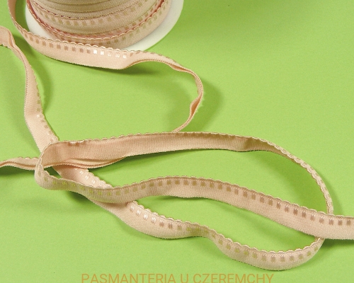 guma łamana 10 mm beżowa bieliźniarska