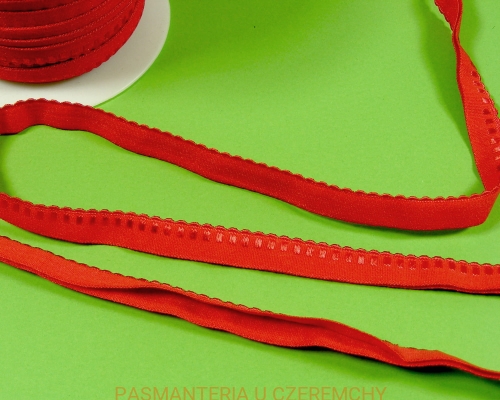 guma łamana 10 mm czerwona bieliźniarska