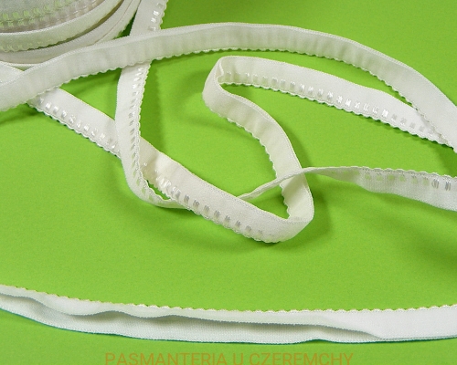 guma łamana 10 mm ecru bieliźniarska