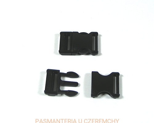 klamra plastikowa "trójząb" 17 mm czarna