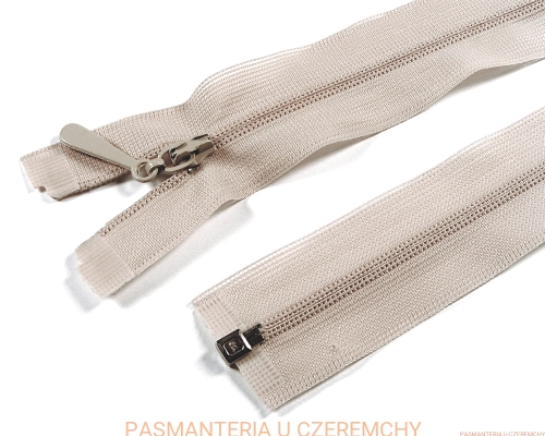 zamek 45 cm beżowy rozdzielczy kryty