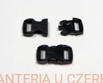 klamra plastikowa "trójząb" czarna 11 mm