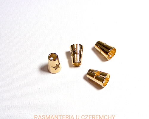metalowa końcówka do sznurka - kolor złoty
