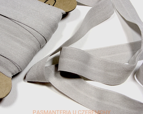 guma łamana 21 mm matowa jasnoszara