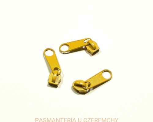 suwak zamkowy 5 mm żółty