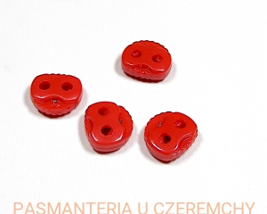 stopery do sznurka i gumy plastikowe - czerwone /stoper/ 