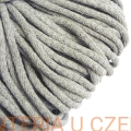  sznurek odzieżowy bawełniany 5 mm szary
