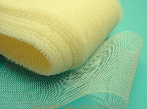 taśma krynolinowa 80 mm jasna beżowa (krynolina kremowa, ecru)