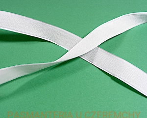 taśma rzepowa samoprzylepna - komplet -  16 mm biała /rzep z klejem/