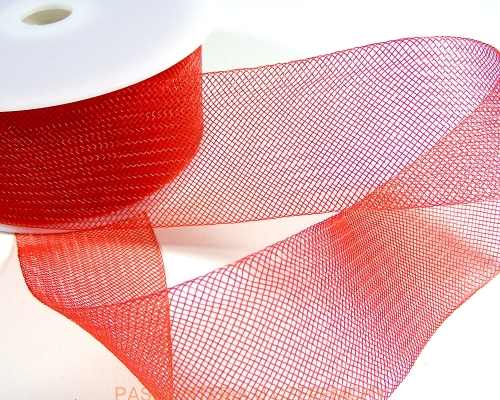taśma krynolinowa 75 mm czerwona