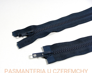 zamek 80 cm granatowy rozdzielczy dwusuwakowy kostka rozm. 5 