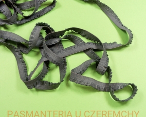 guma z falbanką 12 mm szara /gumokoronka, guma obszywkowa/     
