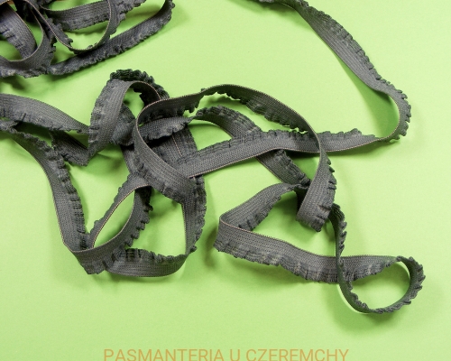 guma z falbanką 12 mm szara