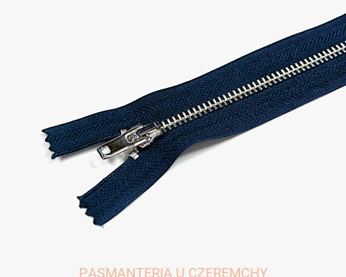 zamek 18 cm granatowy nierozdzielczy VT10 nikiel