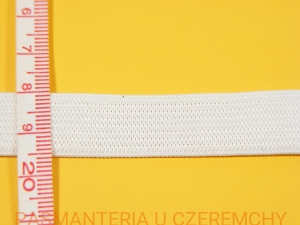 guma dziana 15 mm biała