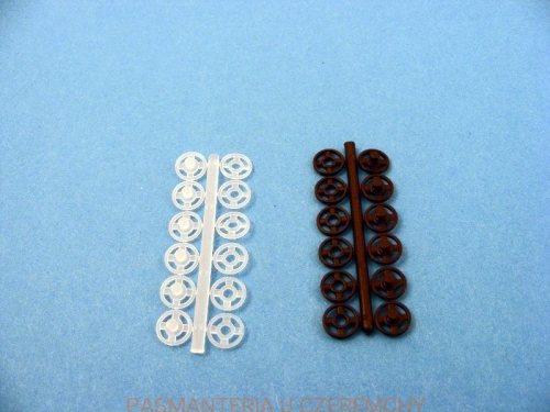 zatrzaski plastikowe rozm1/2 (7mm)