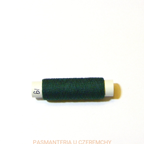 gumonici cienkie, 50 mb /nici gumowe/ ciemnozielone /butelkowa zieleń, zielone/ 