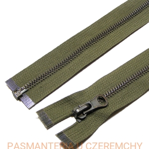zamek 90 cm khaki rozdzielczy metalowy VT10 mosiądz oksydowany /zgniła zieleń, zielony/  