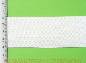 guma dziana 40 mm biała  25 mb