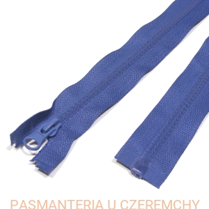 zamek 65 cm chabrowy rozdzielczy kostka rozm.5  /granatowy, kobaltowy/