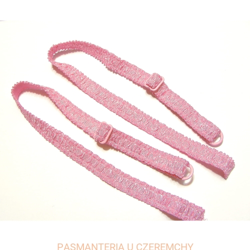 ramiączka 13 mm kompletne - różowe