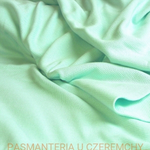 dzianina ściągaczowa seledynowa 1x1 /zielona, ściągacz gładki, zielony/