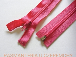 zamek 45 cm nasycony róż rozdzielczy plastikowy spirala rozm.5 /różowy, amarantowy/