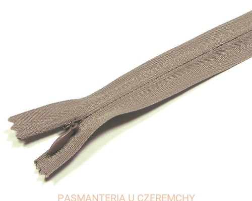 zamek szarobrązowy 50 cm kryty wzmocniony ALPHA /szary/