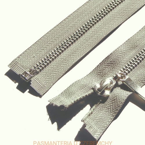 zamek rozdzielczy metalowy VT10 /nikiel/ 65 cm szary