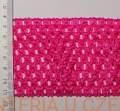 guma tutu /guma opaskowa, guma szydełkowana/ 7 cm różowa