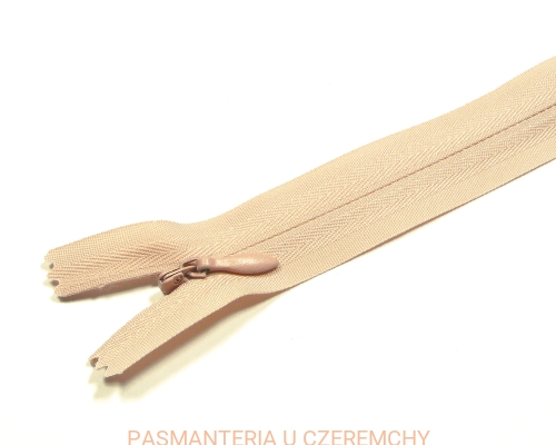 zamek brudnoróżowy 50 cm kryty wzmocniony ALPHA /różowy/