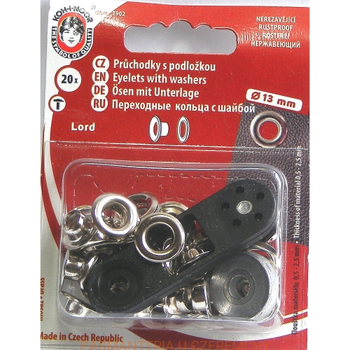 oczka - nity oczkowe Lord /Koh-I-Noor/ 7 mm nikiel