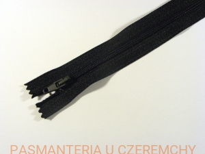 zamek 60 cm czarny nierozdzielczy spirala rozm. 3