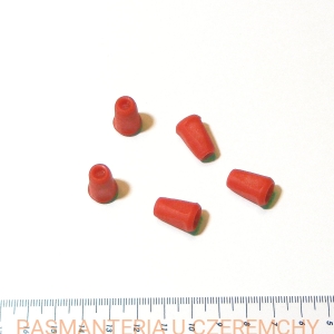końcówki do sznurka plastikowe czerwone /końcówka plastikowa czerwona/
