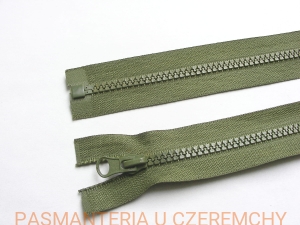 zamek 50 cm khaki rozdzielczy kostka rozm.5 /zielony/