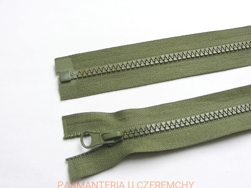 zamek rozdzielczy kostka rozm.5 50 cm zieleń khaki 