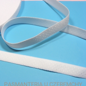 guma ramiączkowa 18 mm biała